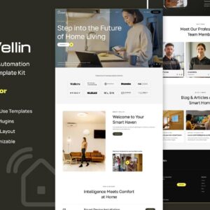 Wellin – Smart Home Automation Elementor Template