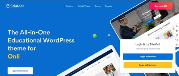 EduMall – All-in-One Educational WordPress Theme for Online Learning & eCourses