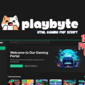 PlayByte Script (Modern Online Gaming Website)
