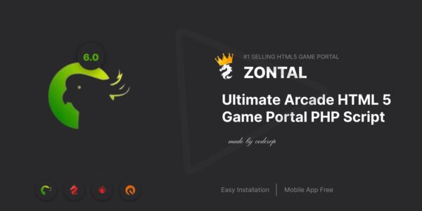 Zontal Arcade HTML 5 Game Portal PHP Script - Image 4