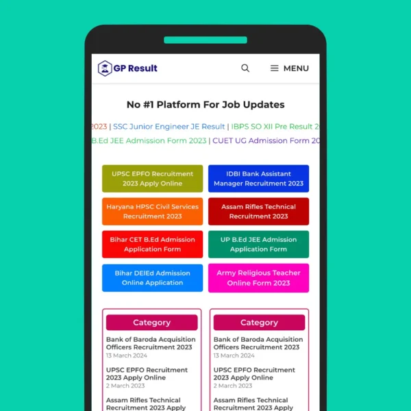 Sarkari Result & Job Design Theme for Generate Press - Image 2