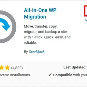All-in-One WP Migration Plugin (Pro Version)