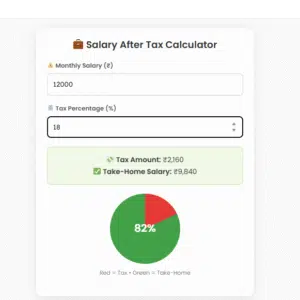 Salary After Tax Calculator 2025