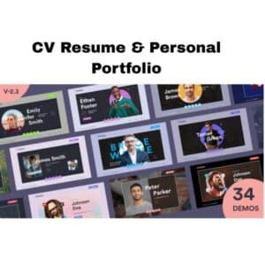 CV Resume & Personal Portfolio HTML Template