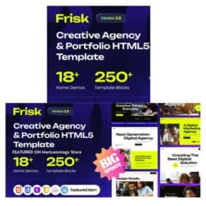 Frisk – Creative Agency & Portfolio HTML Template