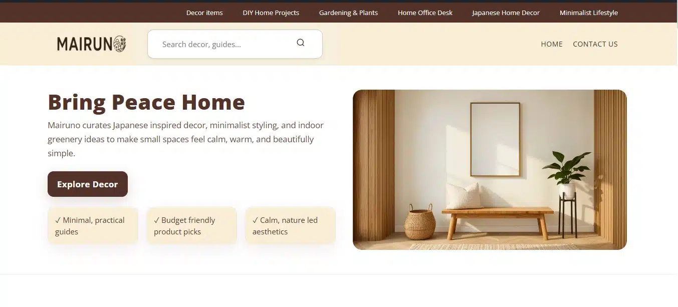 Mairuno ZenTheme – Minimalist Japanese-Inspired Premium Affiliate WordPress Theme